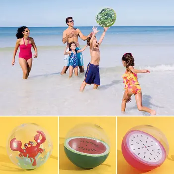 16 colių Vaisių Pripučiamas Balionas Skaidrios PVC Paplūdimio Žaisti Kamuolys Baseinas, Vandens Žaislai Vaikams Šalies Įdomus Žaislai Dovana
