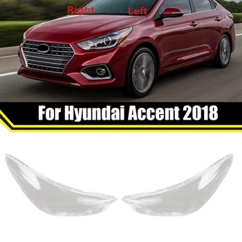 1Pair Kairė+tinkamo Automobilio Žibintų Korpuso Umbra Žibintas Padengti Hyundai Accent 2018 2019