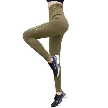 2019 Moterų Sporto Veikia Quick Dry Gymming Kelnes Yogaing Naudotis Sporto Aukšto Juosmens Legging Treniruotės moteriški Drabužiai K1818