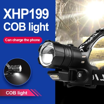 2022 Super XHP100 Žibintai High Power LED Žibintuvėlis Įkraunamas Žibintuvėlis 18650 Baterija Išlaikyti Trave Žvejyba, Kempingas, Dviračiai