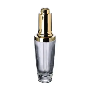 50ml skaidraus stiklo buteliukas su aukso lašintuvu arba užkratas butelis Kosmetikos Pakuotės