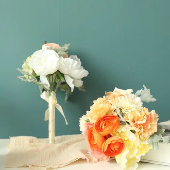 6pcs/1 krūva dirbtinės gėlės vestuvių automobilių apdailos reikmenys, šeimai šalis susitarimą apdailos amatų dovana