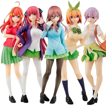 Anime Esmingiausia Quintuplets Veiksmų Skaičius, Žaislai, Nakano Penkios Seserys Universiteto Stiliaus PVC Q Versija Modelio Lėlės Rinkti Dovanas