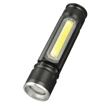 AT35 Stiprios Šviesos LED Žibintuvėlis, atsparus Vandeniui Mini Dual Šviesos Šaltinis, USB Stiprios Šviesos Ilgai-Shot 