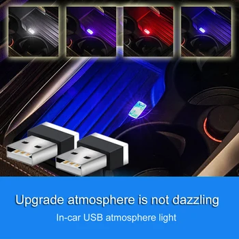 automobilinis USB Šviesos diodų (LED) Modeliavimas Šviesos usb Aplinkos Šviesos Toyota Camry Corolla C-HR CHR Prado 2018 Klavišą Apsauga