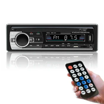 Automobilis Stereo-Single-Din 10 Simbolių LCD Vieną DIN Car Stereo Imtuvas, Tiesioginis Ryšys Asistentas BT laisvų Rankų Skambinimas USB Peržiūros