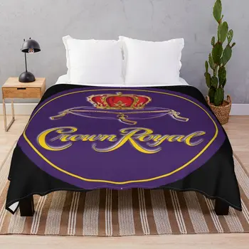 Crown Royal Esminius Logotipą, Antklodes Vilnos Žiemos Nešiojamų Mesti, Antklodė, Patalynė Sofa Travel Kinas