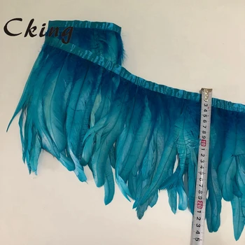 didmeninė 2 metrų Turkis gaidžio plunksnos apdaila rankdarbiams plunksnos apdailos kokybės drabužių priėmimo plunksnos amatų