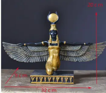 EGIPTO MITOLOGIJOS DEIVĖ GYVENIMO ISIS VARIO APKALOS DERVOS MENO ir AMATŲ STATULA KŪRYBOS NAMUOSE SENOVĖS EGIPTO STILIAUS DEKORO X4294