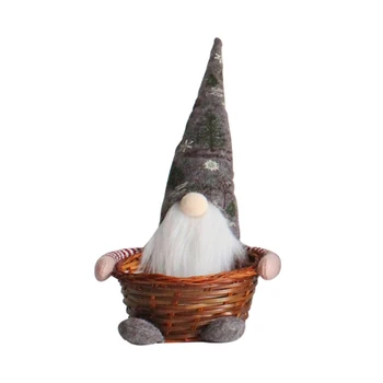 Kalėdų Gnome Beveidis už Lėlės Saldainių Krepšelį Gnome švedijos Tomte Dovanos talpinimo Konteinerių Kalėdos Šalis Apdaila