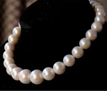 karšto 11-13mm gamtos tahitian pietų jūros balta perlų vėrinį 18