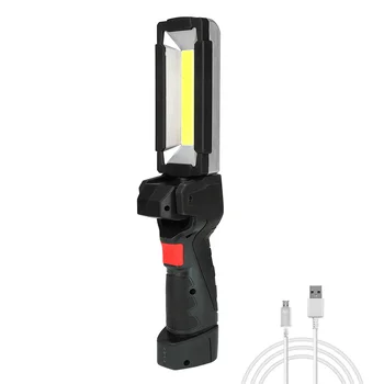LED Kempingo Žibintas COB USB Įkrovimo Įspėjimo Pagalbos Žibintuvėlis Built-in Tikrinimo Lempą Automobilių, Namų Žygiai Žirgais