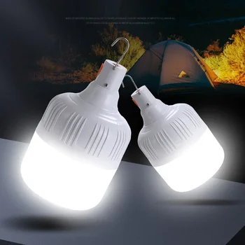 LED Lemputė Stovyklavimo Žibintas Įkraunamas Nešiojamų Kabo Lempa Kilnojamojo Namų ūkio Energijos Taupymo Patio Veranda nutrūkus Elektros tiekimui