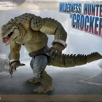 Limited Edition Originalus 1/12 Priedai Dykumoje Medžiotojas Crocker Krokodilas Vyras Imituojant Gyvūnų Modelis 6