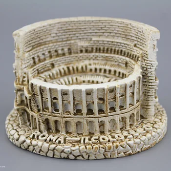 Mini Europos Romos Koliziejus Senovės Pastato Modelio Papuošalus Scenos Rekvizitą Lėlės Priedai Kolekcija Ekranas Žaislai