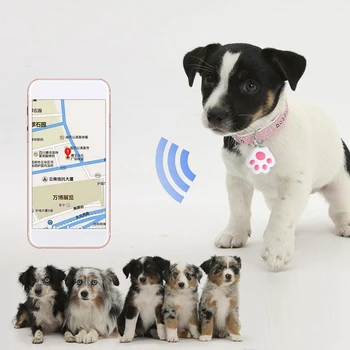 Mini Mielas Šuo Leteną GPS Tracker Anti-lost Signalizacija GPS Locator Smart Piniginės, Raktų Ieškiklis Žymeklį Keychain šunelis Vaikas Tracker