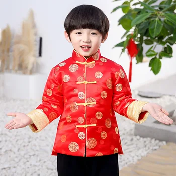 Naujas Berniukai Hanfu Kailis Kinų Stiliaus Vaikinų Grupė Tango Tiktų Vaikams Kinų Naujieji Metai Drabužiai Berniukams Tradicinė Kinijos Pavasarį Kailis