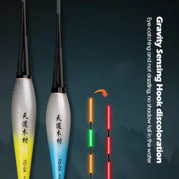 Naujas LED apšvietimo Spalvą Pakeisti Slydimo Indikatorius Drift Vamzdis, Šviesos Stick Plaukia Plaukia Bobbers Žvejybos Masalas Bite Signalizacijos