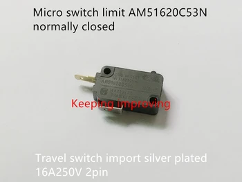 Originalus naujas 100% mikro jungiklis riba AM51620C53N paprastai uždarytas kelionės jungiklis importo sidabro padengtą 16A250V 2pin