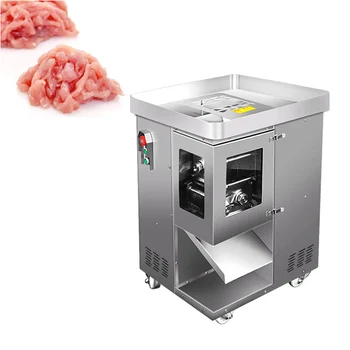 Restoranas, Visiškai Automatinis Šviežios Mėsos, Smulkintos Peilis Pjovimo Staklės Komercinės Dvigubas peilis nustatyti Mėsos Pjaustymo Mašina