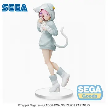 SEGA SPM Re:gyvenimas kitame Pasaulyje Nuo Nulio Ram Parker Veiksmų Skaičius, Kolekcionuojamų Modelis Žaislas Anime Dovana Pvc Modelis Animacinis Žaislas