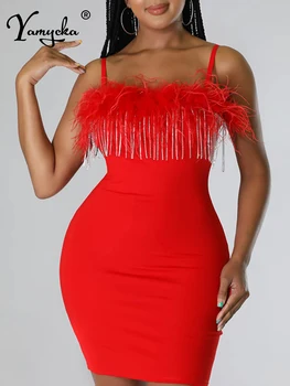 Seksualus backless Raudona elegantiškas slydimo vasaros suknelė moterims gimtadienio klubas, komplektai, mini bodycon suknelė moterų vakarinės suknelės vestidos