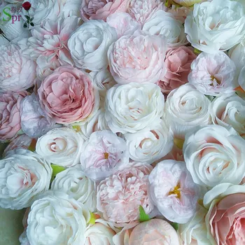 SPR aukštesnės kokybės 3D Dirbtinė rožė, bijūnas gėlių sienos vestuvių fonas šalies įvykius, dirbtinių gėlių kompozicijos