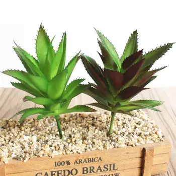 Sumaišykite 12Styles Žalias Dirbtinis Succulents Augalai Sode Miegamojo, Biuro Išorės Dekoro Mini Maža Darbastalio Netikrą Augalai