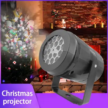 Universalus Kalėdų Projekcija Led Lemputė USB 16 Modelio, Spalvinga Sukasi Projektorius Scenos Šviesos Atostogų Šalis Supplie Dovanų Puošimas