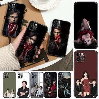 Vampyro Dienoraščiai Damon Matinis Komiksai Telefono dėklas Skirtas Apple iPhone 14 13 12 11 Pro Max 8 7 SE 2020 2022 XR XS Mini Plus 5G Dangtis