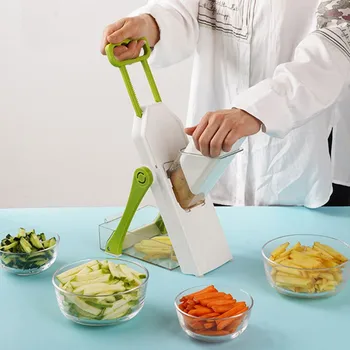 Virtuvės Daugiafunkcinis Daržovių Cutter Salotos Indai Bulvių Rankinis Smulkintuvas Virtuvėje Verdant Daržovių Įrankiai