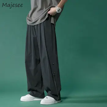 Vyrai Atsitiktinis Kelnės Prašmatnus Pantalones Kietas Gražus Mados Kieto Dizaino Visas rungtynes, Streetwear Paaugliams Baggy Kelnės Asmens Harajuku