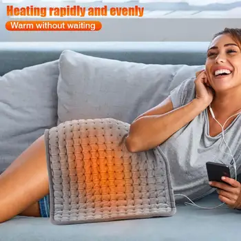 Šildymo Antklodė Laiko Funkcija, 6 Pavaros Greito Šilumos Temperatūros reguliavimo ES Kištuku LED Ekranas, Minkštas Elektrinio Šildymo kilimėlis Namų