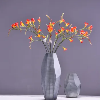 Šilko Netikrą Freesia Gėlių, Orchidėjų Namai Naujųjų Metų Dekoro Priedai Vestuves Nuotakos Puokštė 