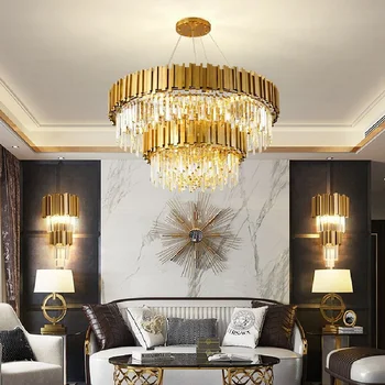 Kambarį Liustra šiuolaikinės paprasta atmosferą restoranas lempos dizaineris modelis Kambario Lempos Villa Šviesos Prabangūs Krištolo Sietynas